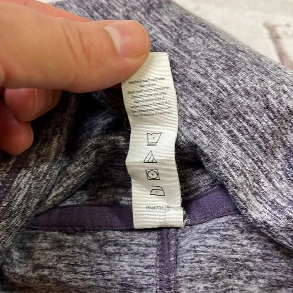 Apana Purple Cowl Neck Workout Sweatshirt - Picture 5 of 10